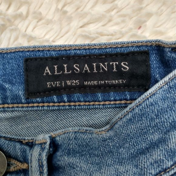 All Saints Eve Ankle Jeans, Size 25 - Picture 8 of 12